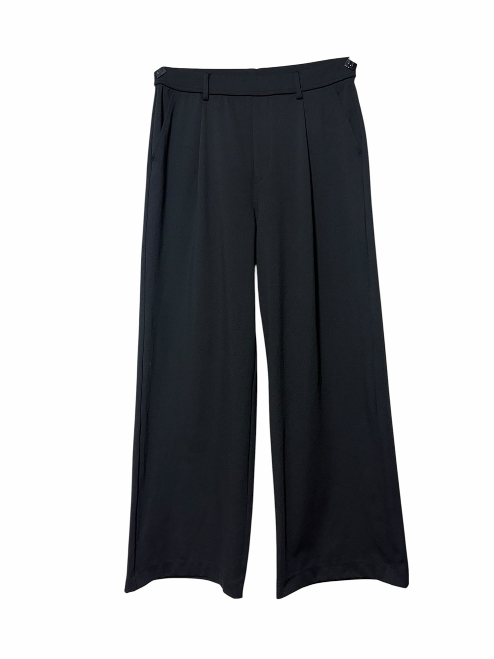 Halara Flex High Waisted Wide Leg Pleated Trousers Black M